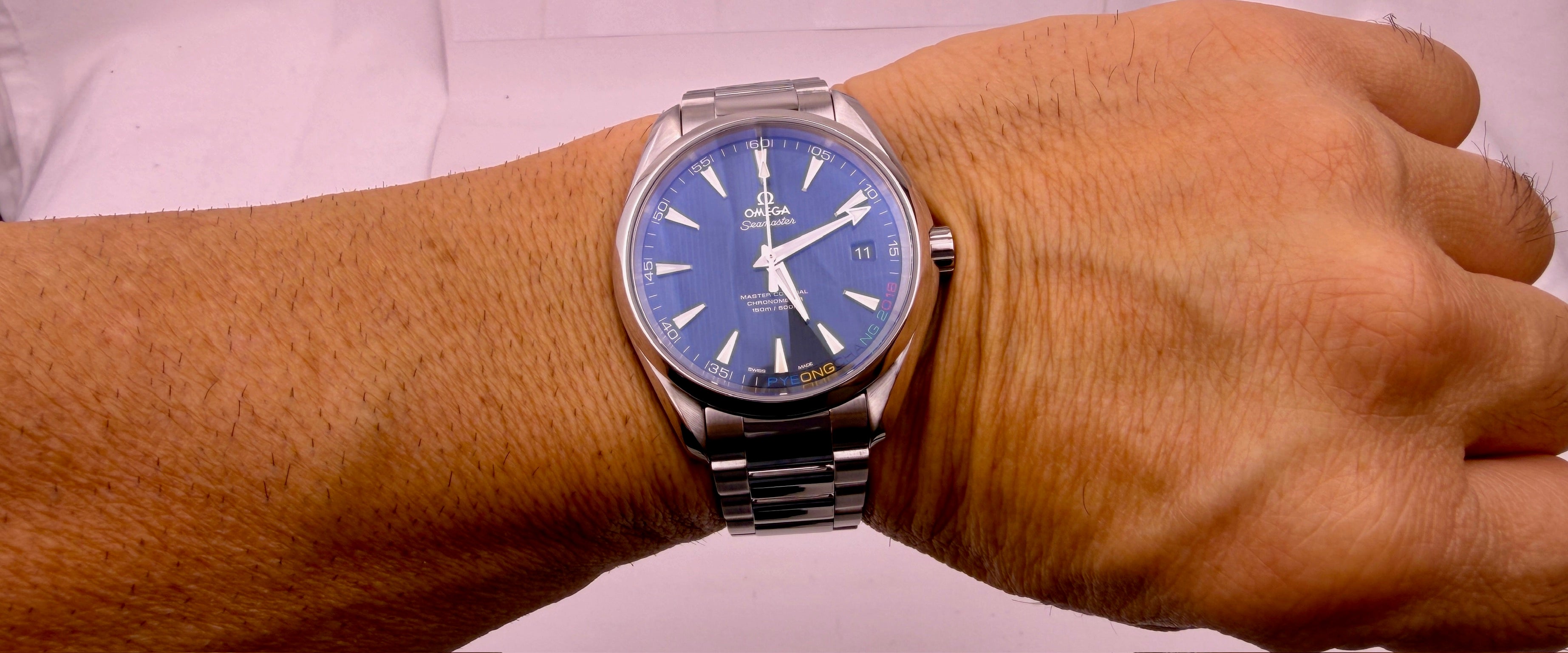 Case #611 — Omega Seamaster AquaTerra Pyeong Chang Olympics Special Edition 66/2018 Ref. 522.10.42.21.03.001