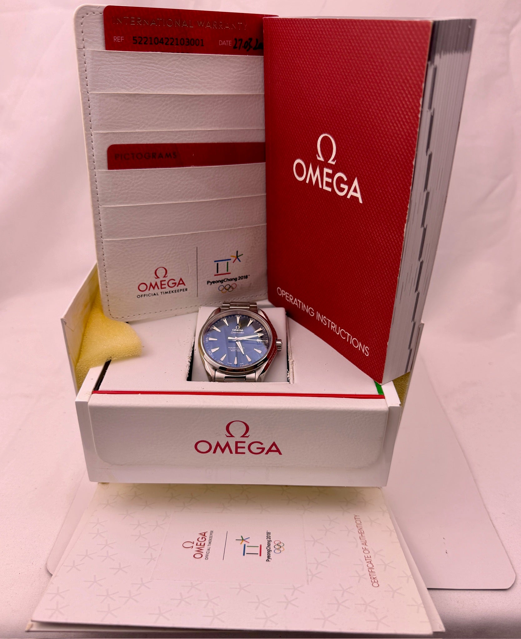 Case #611 — Omega Seamaster AquaTerra Pyeong Chang Olympics Special Edition 66/2018 Ref. 522.10.42.21.03.001
