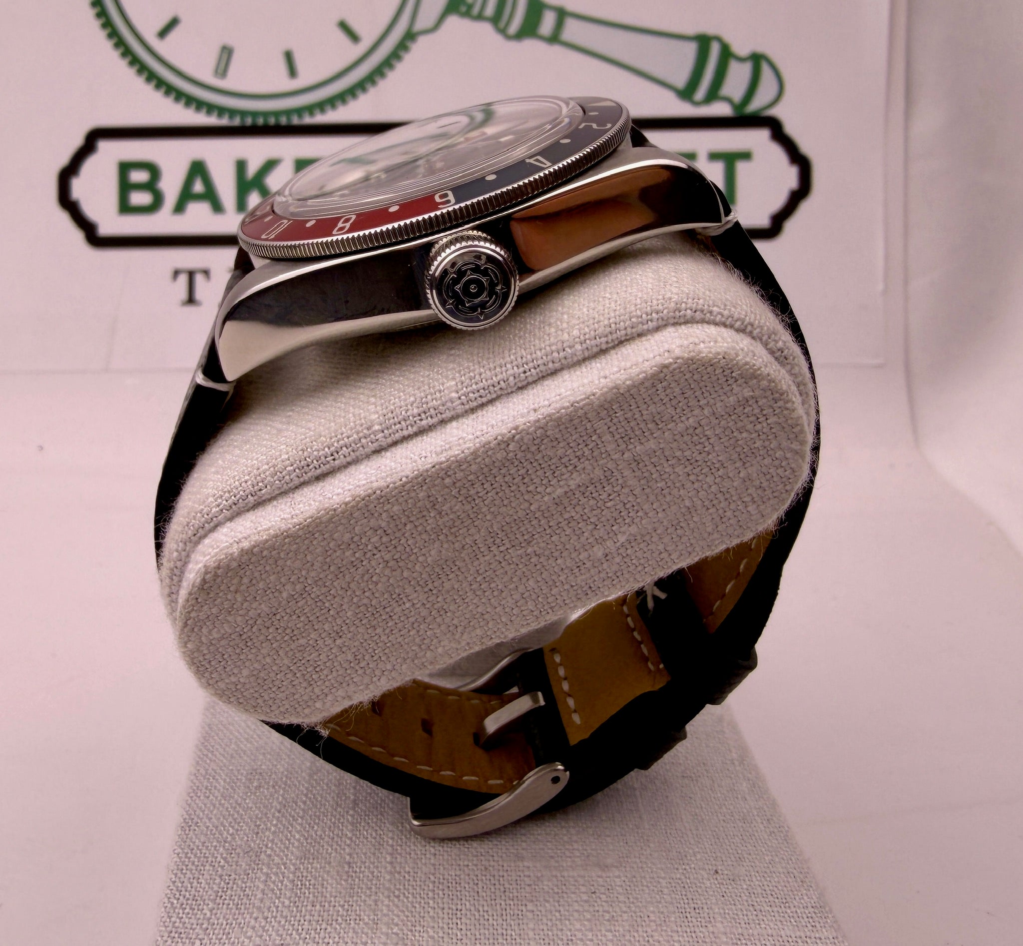 Case #612 — Tudor Black Bay GMT Pepsi on Aftermarket Leather Ref. 79830RB