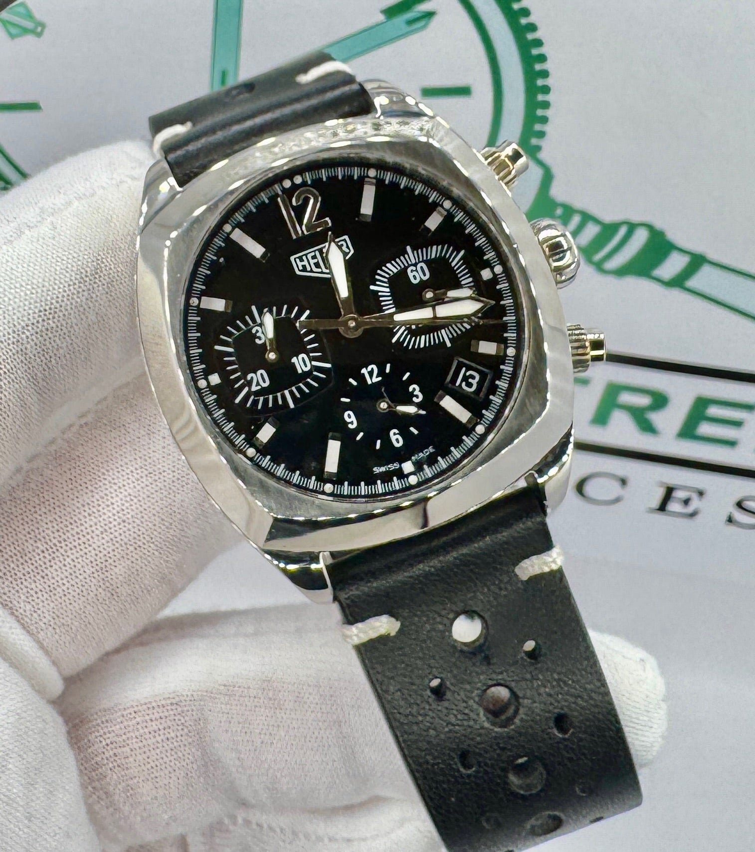 Case #0049 Pre-Owned TAG Heuer Carrera CR2110 — OEM Strap & Clasp Included