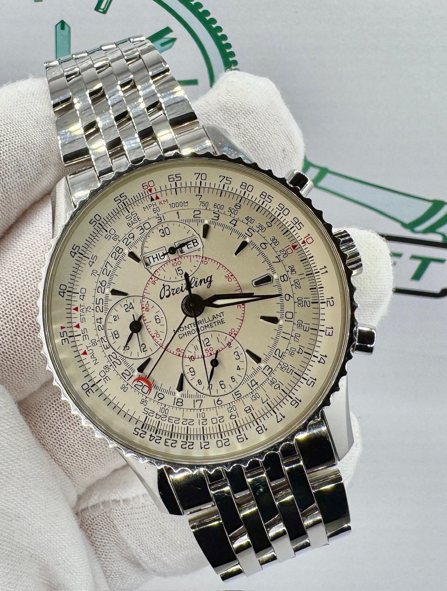 Case #0051 Pre-Owned Breitling Montbrillant A21330 — Full Kit