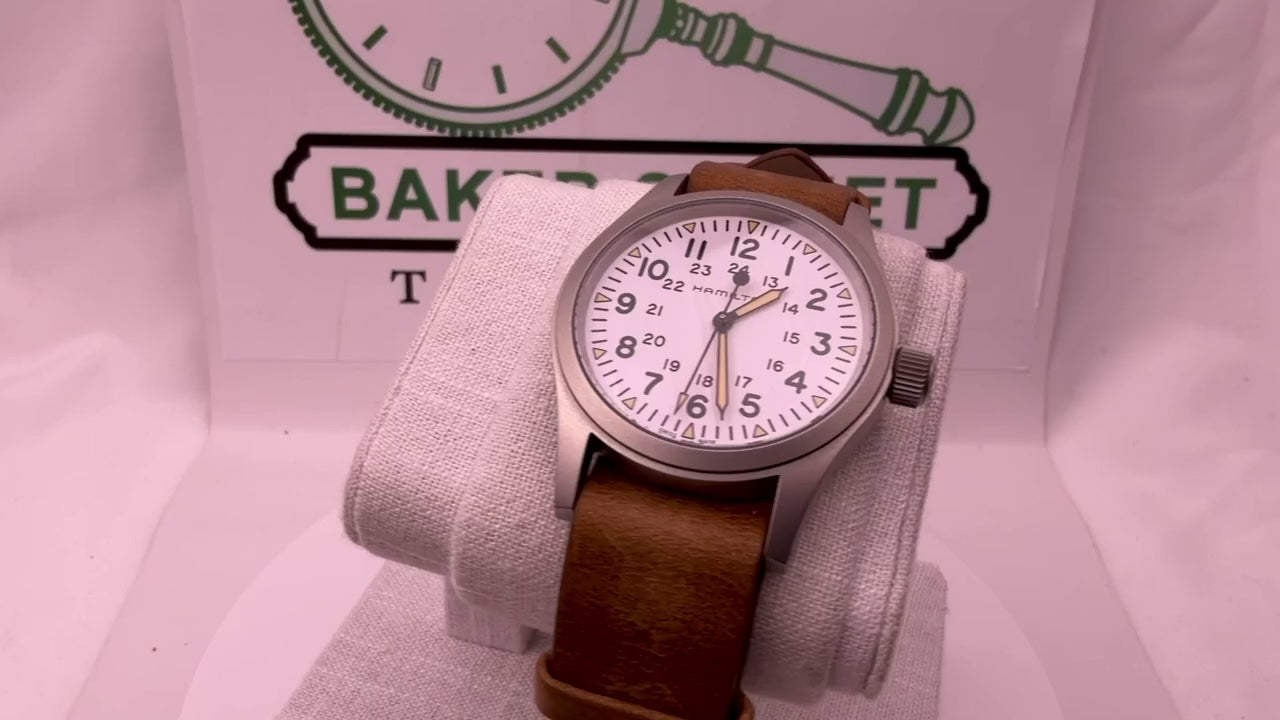 Case #487 — Hamilton Khaki Field White Dial Ref. H69439511