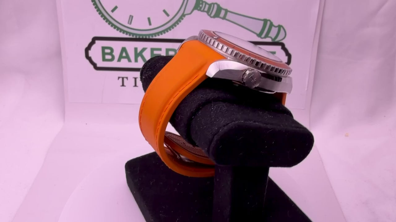 Case #514 — Omega Seamaster Planet Ocean on Orange Rubber Strap Ref. 232.32.46.21.01.001