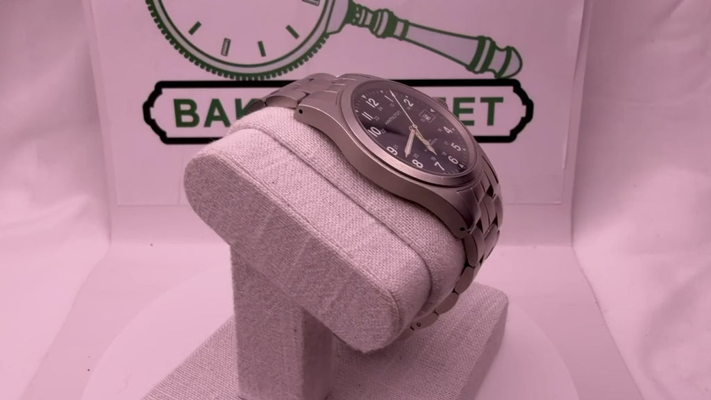Case #486 — Hamilton Khaki Field Black Dial on Bracelet Ref. H694190