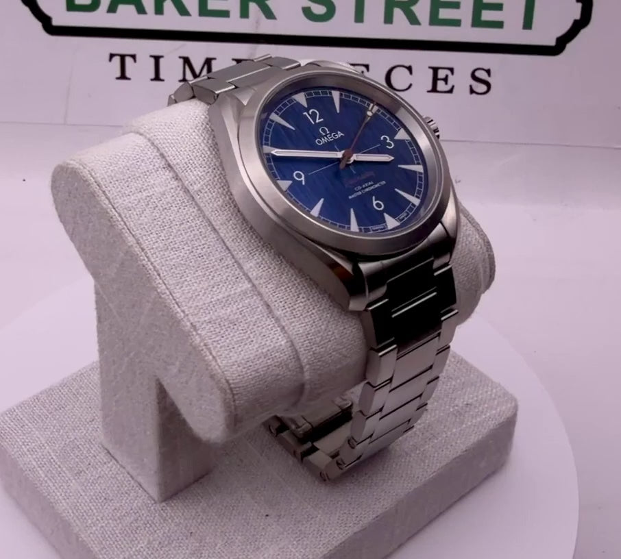 Case #624 — Omega Seamaster Railmaster “Blue Denim” Ref. 220.10.40.20.03.001