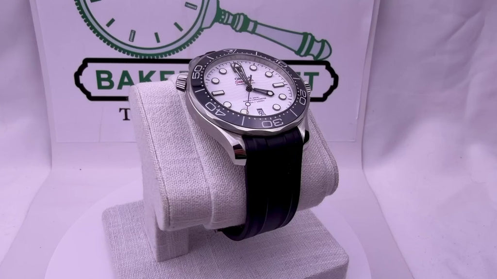 Case #516 — Omega Seamaster Professional White Dial on Rubber Strap Ref. 210.32.42.20.04.001