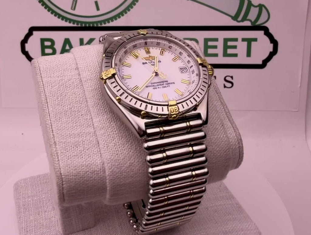 Case #602 — Breitling Windrider Wings Rouleaux Bracelet 2 Tone Ref. B10350